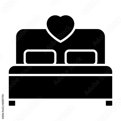 Honeymoon Glyph Icon