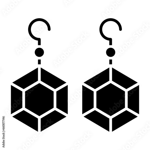 Earring Glyph Icon