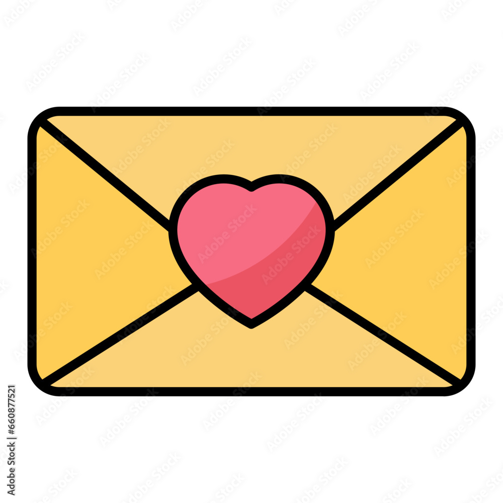Letter Colored Outline Icon