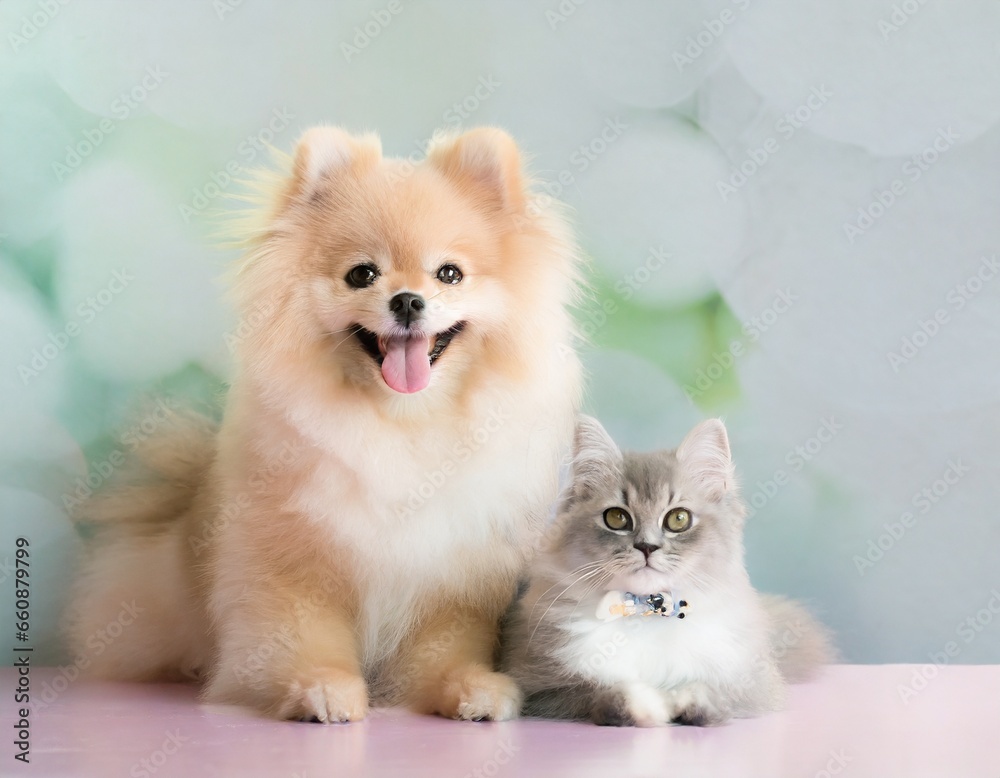 Dogs and cats who are close friends Dogs and cats who are close friends