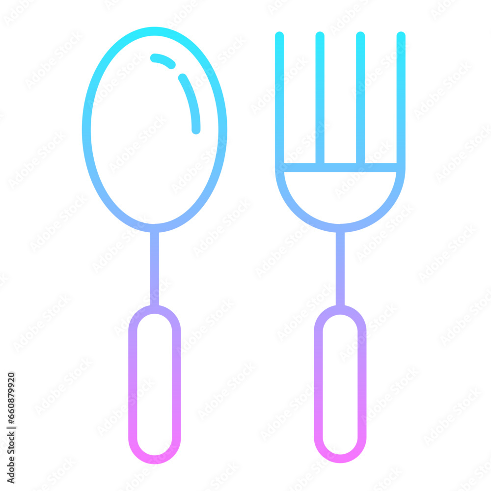 Dinner Gradient Icon