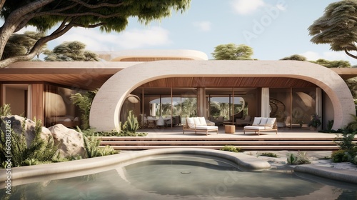 Wallpaper Mural a modern minimalist villa Torontodigital.ca