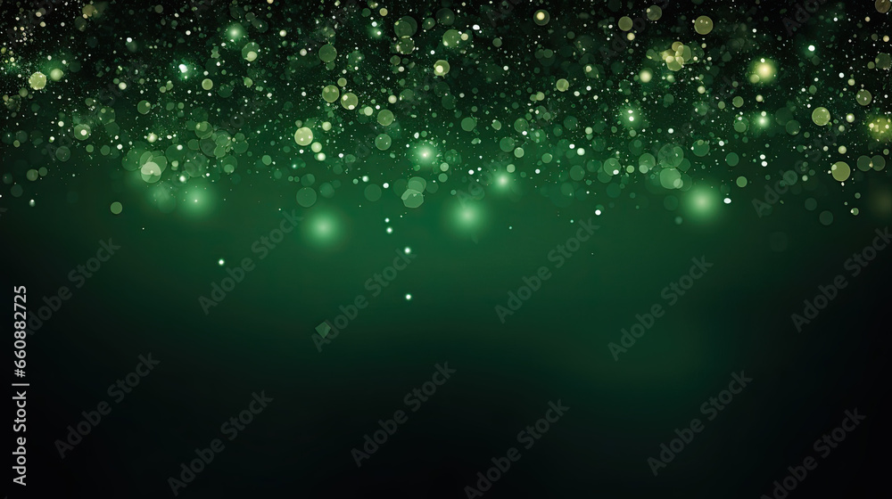 green shiny lights bokeh festive background green shiny lights bokeh festive background