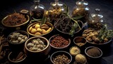 Chinese medicine ingredients, natural traditional herbal medicine, alternative medicine