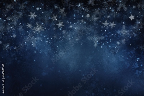 Dark Blue Background. Abstract and artistic design for Christmas advertisements, announcements, or baby birth announcements.
