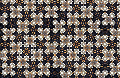 Geometric seamless pattern of connected lines and dots. Graphic background connection. Modern stylish polygonal background for your design. abstract art painting