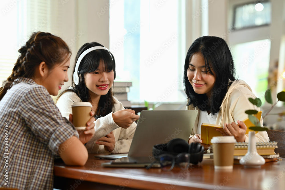 Content creator team planning, brainstorming ideas to develop professional content at briefing Content creator team planning, brainstorming ideas to develop professional content at briefing