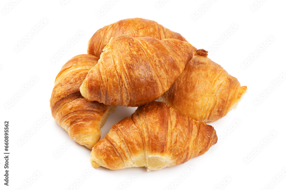 Close-up fresh croissants