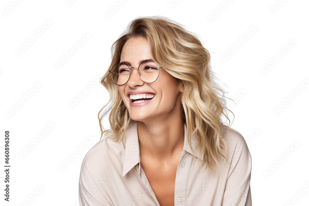 Happy smiling people giving positive feelings on transparent background PNG