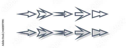 
direction arrow logo icon vector illustration