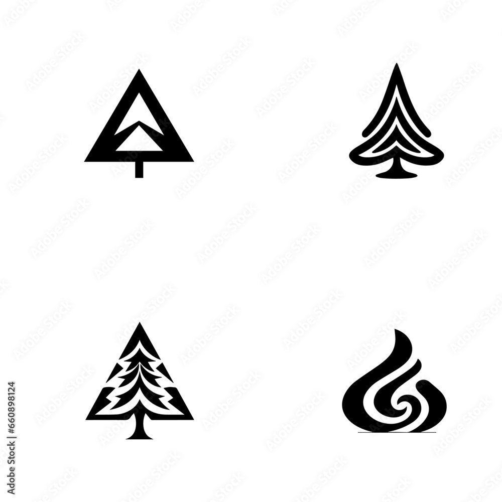 christmas trees set christmas trees set