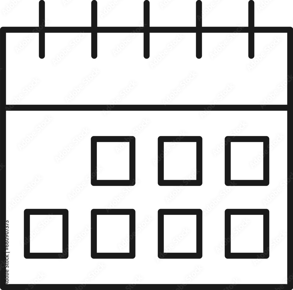 Calendar Line Icon pictogram symbol visual illustration Calendar Line Icon pictogram symbol visual illustration