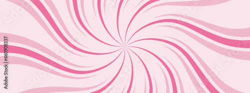 Ice cream swirling radial background. Converging psychadelic scalable stripes. Fun sun light beams. Helix rotation rays. Vector illustration for swirl design. Summer. Vortex spiral twirl. 