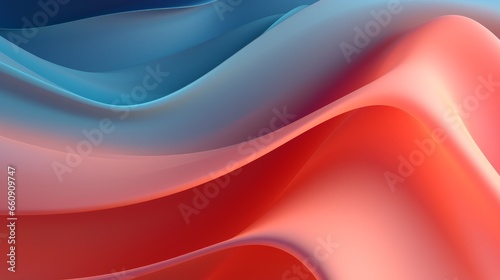 Beautiful Abstract 3D Background with Smooth Silky Shape. Abstract Art Design.