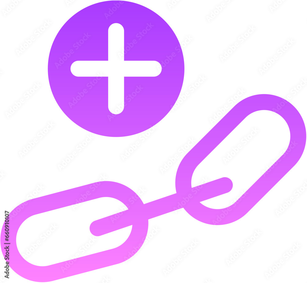 Fototapeta premium Link Building II Glyph Gradient Icon pictogram symbol visual illustration