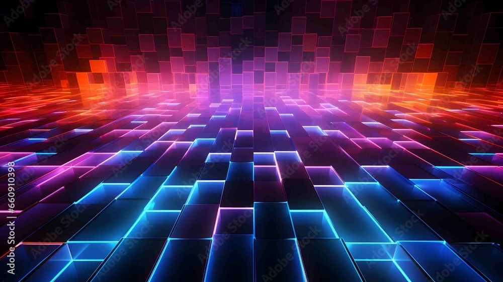 abstract blue background with squares, blue cube 3d background, colorful background abstract blue background with squares, blue cube 3d background, colorful background