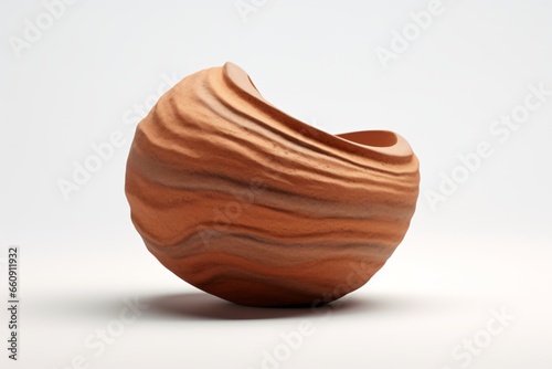 A lump of clay isolated on a white background