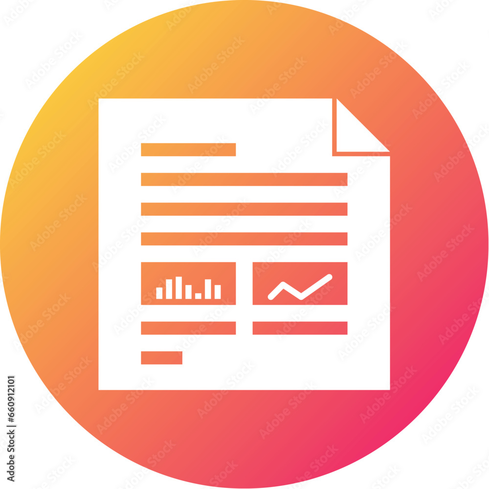 Reports Glyph Rounded Background Icon pictogram symbol visual illustration Reports Glyph Rounded Background Icon pictogram symbol visual illustration