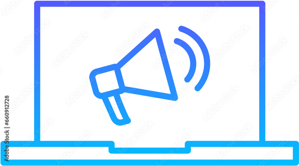 Digital Marketing Line Gradient Icon pictogram symbol visual illustration Digital Marketing Line Gradient Icon pictogram symbol visual illustration