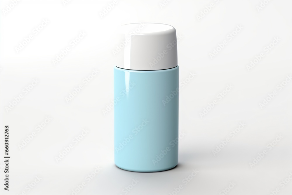 A water bottle isolated on a grey background A water bottle isolated on a grey background