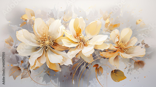 a painting of a bunch of flowers on a white background.   Watercolor Painting of a Chocolate color flower, Perfect for Wall Art.