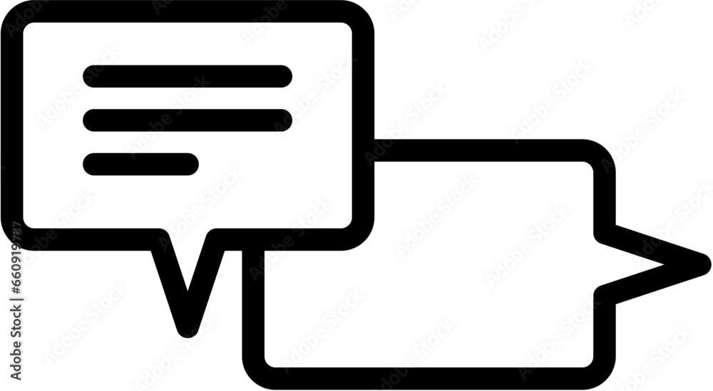 chat 47 Line Icon pictogram symbol visual illustration