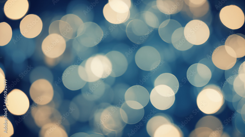 abstract blue bokeh background - Generative AI abstract blue bokeh background - Generative AI