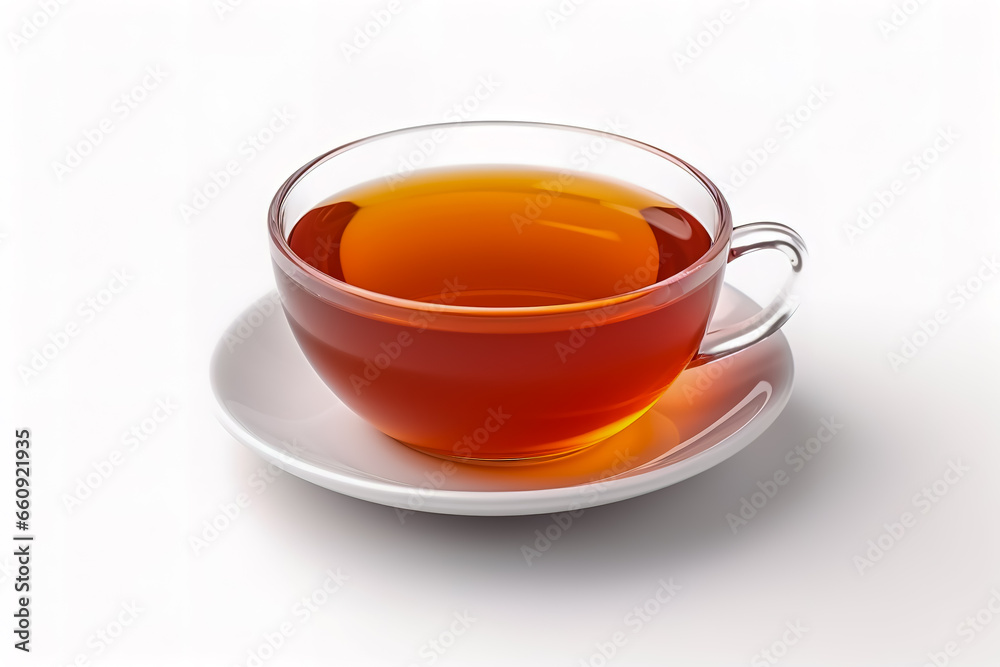 Cup of tea on white background. Cup of tea on white background.
