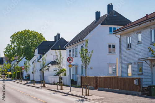 Obraz na płótnie Cityscape of Kristiansand (Norway) w salonie