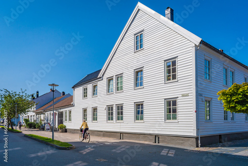 Obraz na płótnie Cityscape of Kristiansand (Norway) w salonie