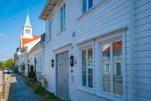 Obraz na płótnie Cityscape of Kristiansand (Norway) w salonie