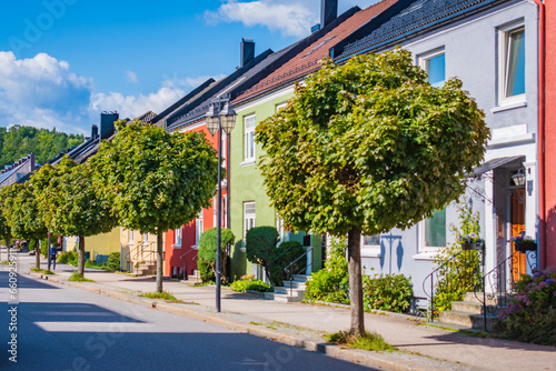 Obraz na płótnie Cityscape of Kristiansand (Norway) w salonie