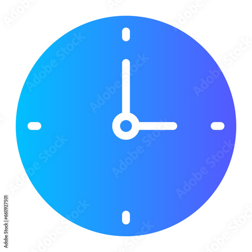 clock gradient icon