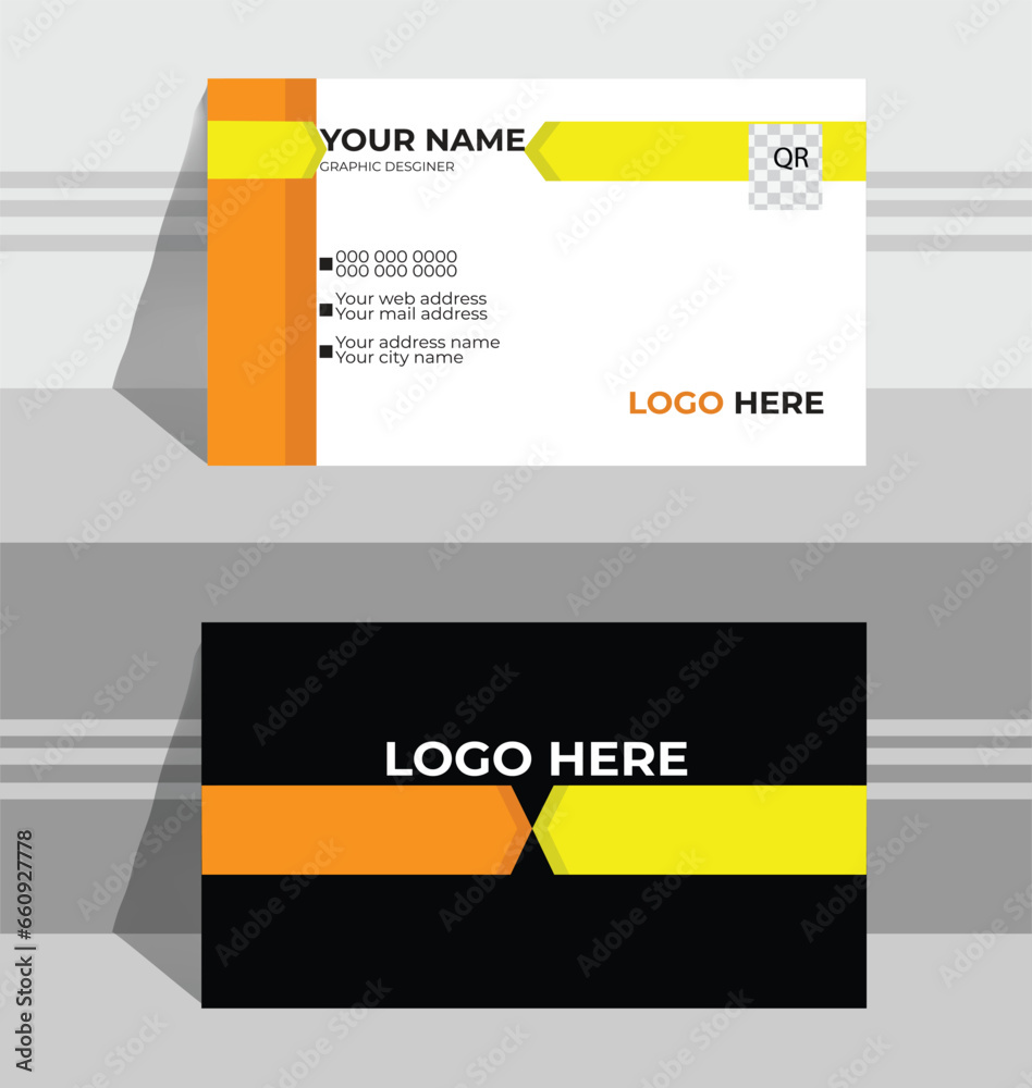 double sided business card template modern and clean style double sided business card template modern and clean style