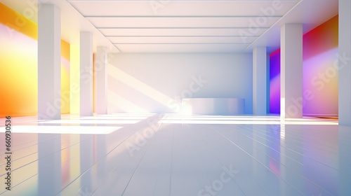 Spacious Minimalist Room with Sunlight