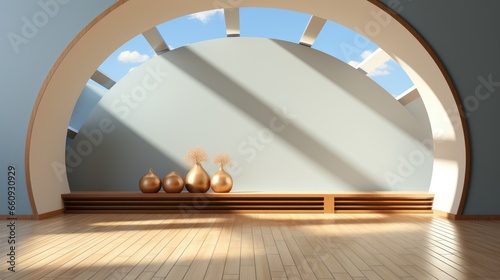 Spacious Minimalist Room with Sunlight