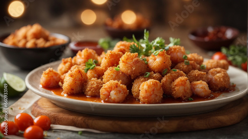 Shrimps sauteed with garlic and tomato sauce and deliciously crunchy spices 4