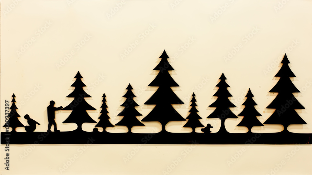 Obraz premium abstract christmas tree