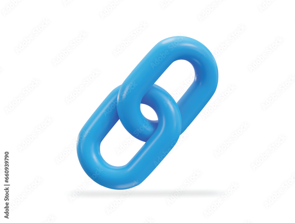 chain link backlink link icon 3d render chain link backlink link icon 3d render