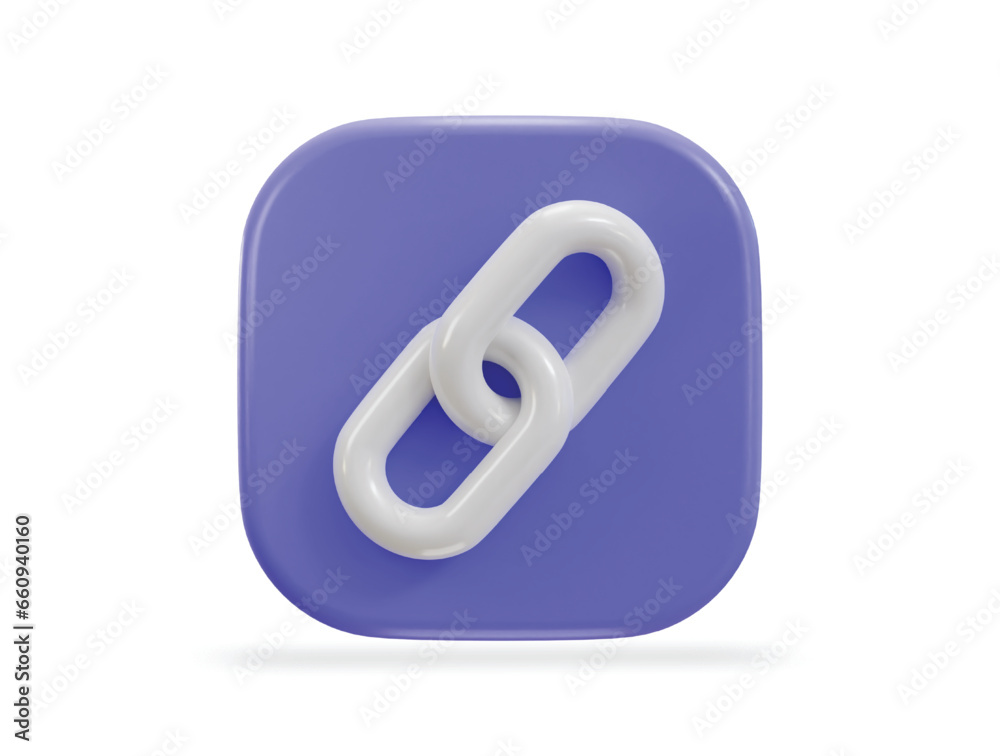 chain link backlink link icon 3d render chain link backlink link icon 3d render