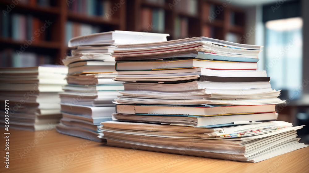 Stack of documents on the office desk. Stack of documents on the office desk.