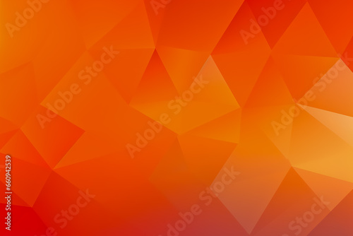 Light orange gradient triangles template background. photo