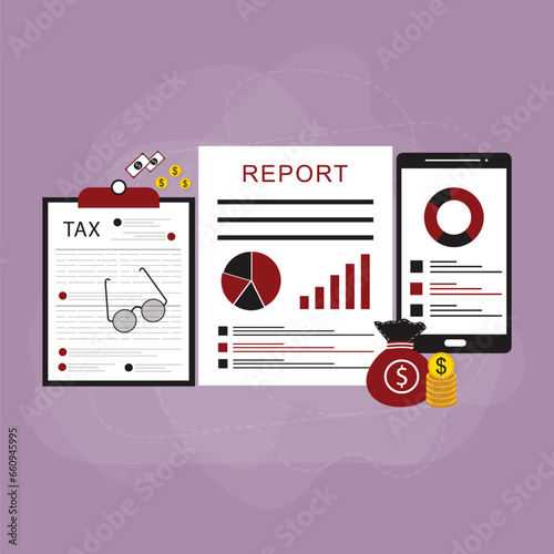 Income tax filing, calculate revenue and filling tax form, expert complete checklist for all reduction, refund, payment
