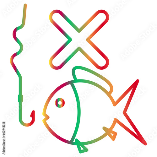fish gradien icon, fish, sea, ocean, animal, underwater, background, nature, water, vector, illustration, marine, isolated, fishing, food, design, icon, life, collection, seafood, aquarium, cartoon