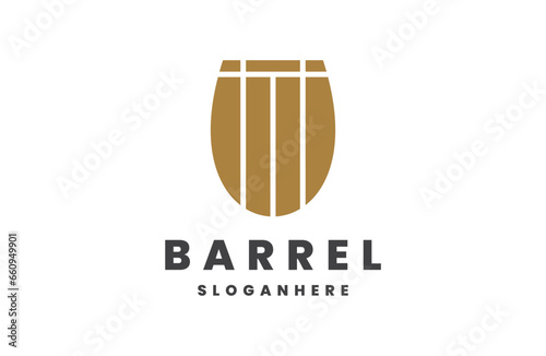 Barrel logo on white background