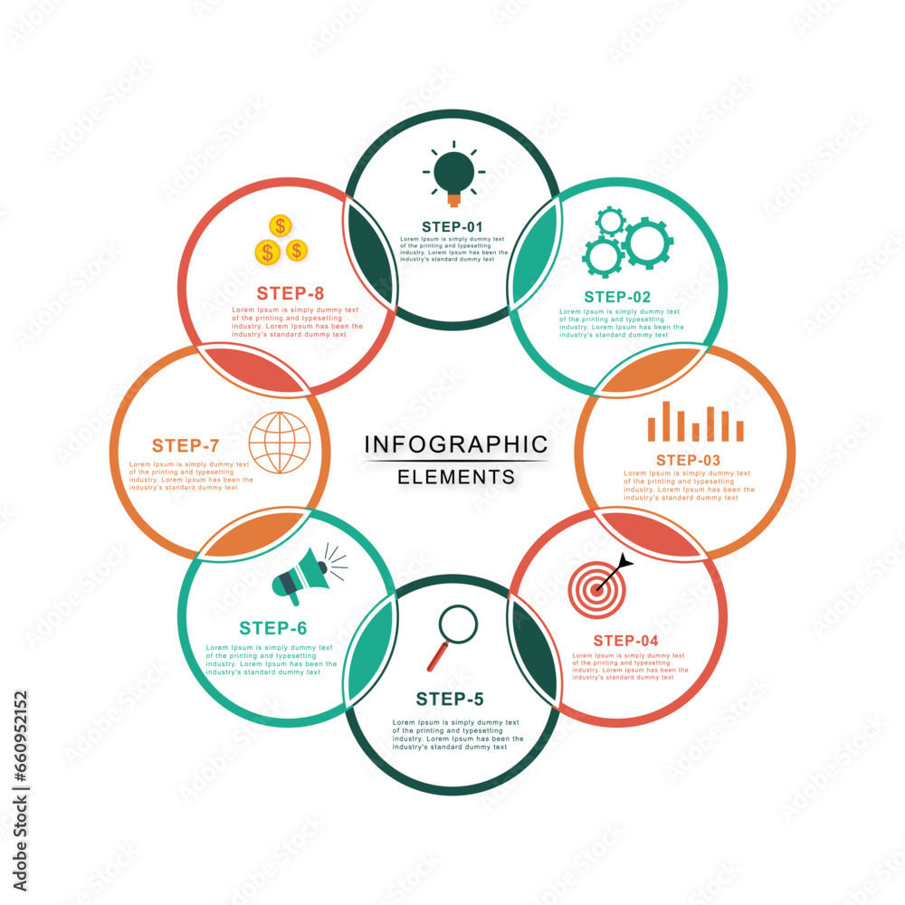 Fototapeta premium infographic design elements vector