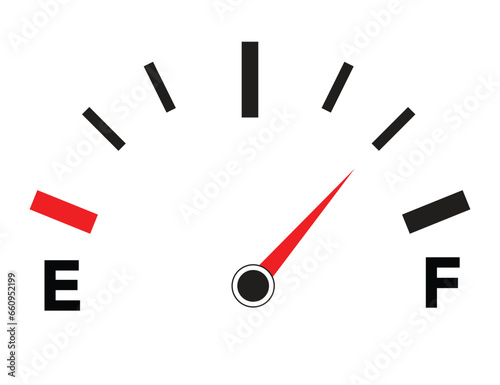 Fuel meter sppedometer vector design element flat icon