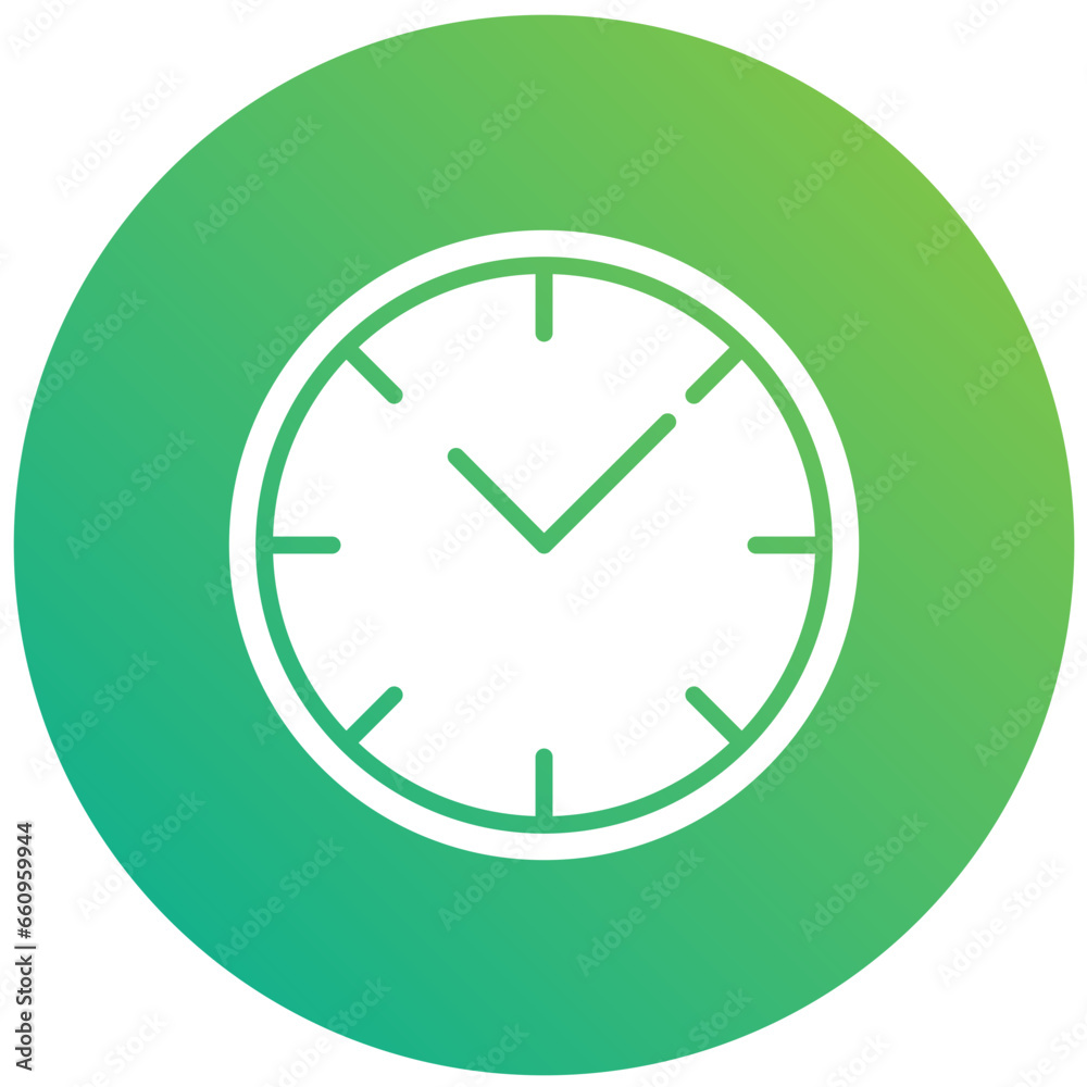Wall clock Vector Icon Design Illustration Wall clock Vector Icon Design Illustration