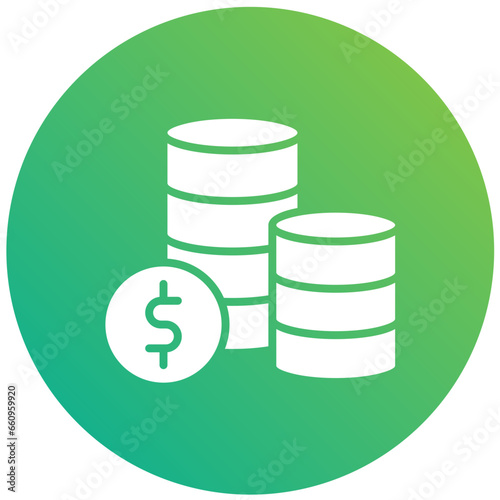 Coins Vector Icon Design Illustration
