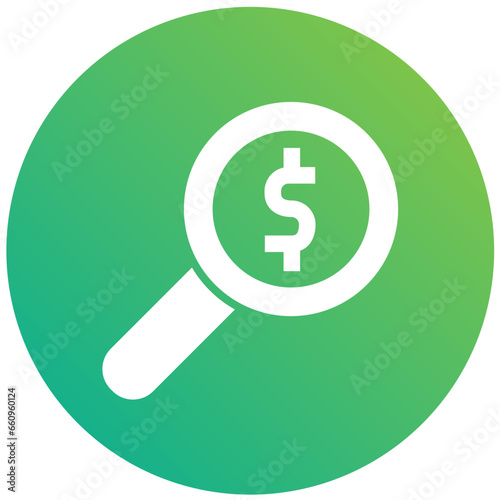 Magnifier Vector Icon Design Illustration